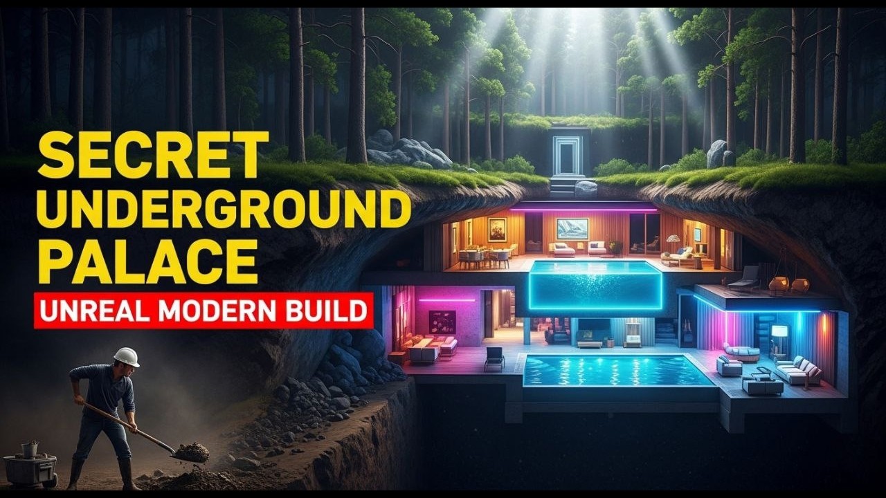 Digging a Secret Underground Palace in the Heart of the Wilderness – Unreal Modern Build 