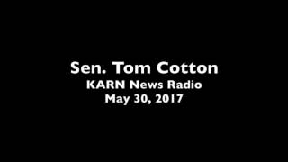 Famous May 30, 2017: Sen. Cotton joins KARN News Radio Profile