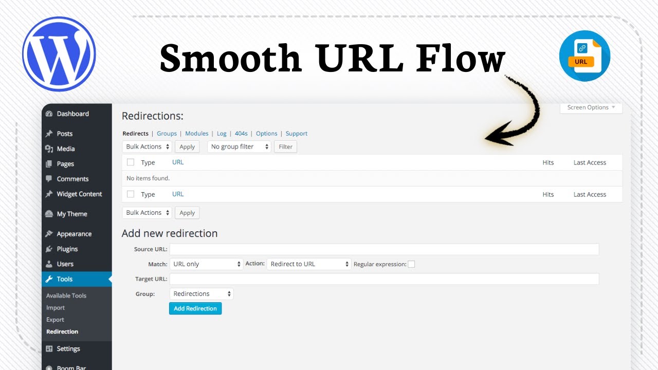 How to redirect a URL in WordPress (Instant Connection) - YouTube