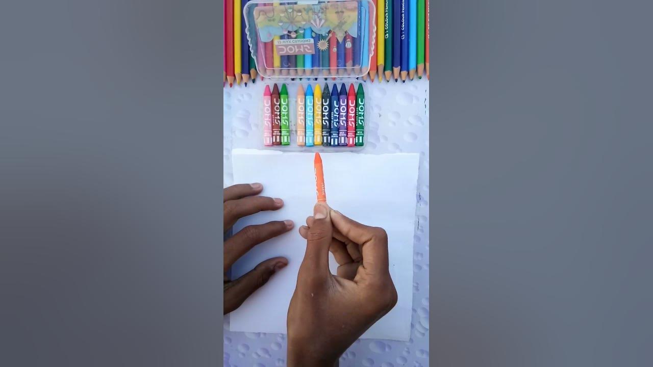 #Wax crayons colour☺😀# #Doms colour# #please like subscribe and share# #viral video# #short video#