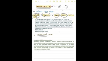 Transactional model and interactional model #communication#paper1 # shorts video