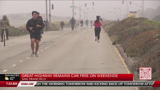 Great Highway to remain car free on weekends