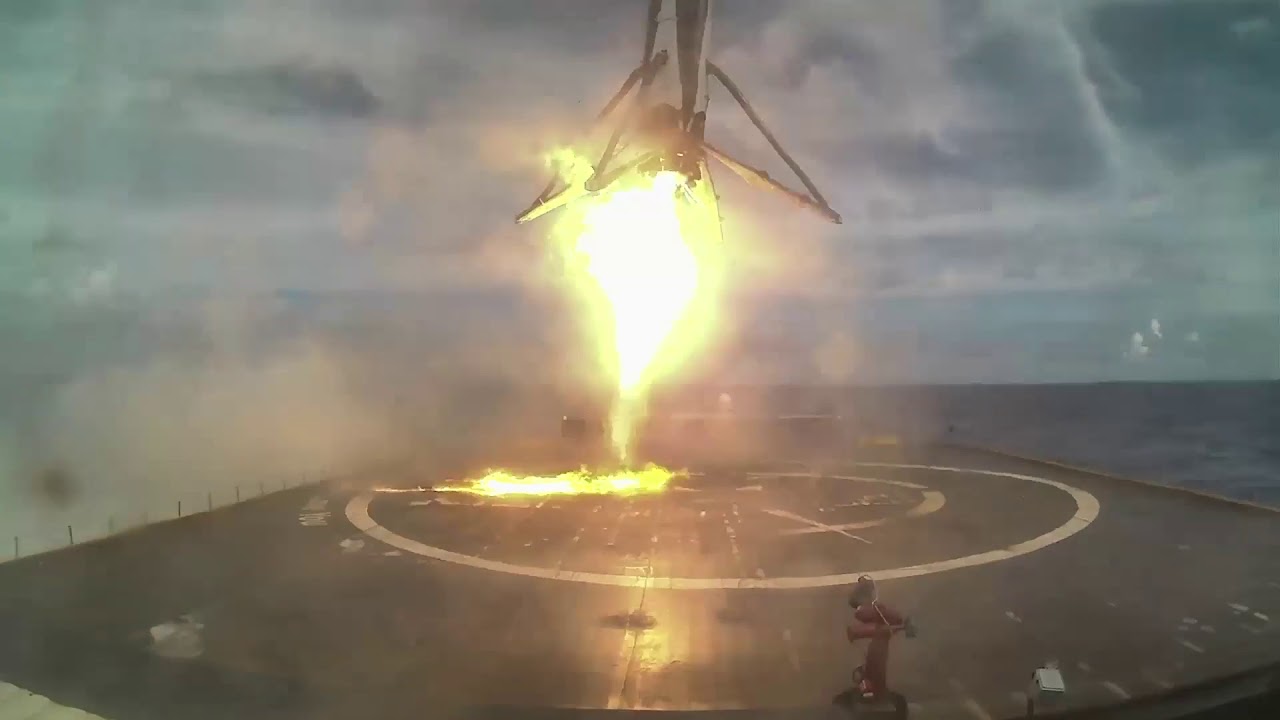 BulgariaSat-1 | Drone Ship Landing Footage - BulgariaSat-1 | Drone Ship Landing Footage