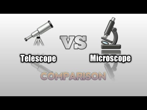 Vidéo: Différence Entre Télescope Et Microscope