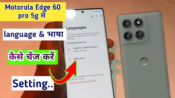 Moto edge 60 pro me language change kaise kare // how to language change in moto edge 60 pro 5g me