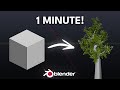 How to Create a Low Poly Tree in Blender in 1 Minute!