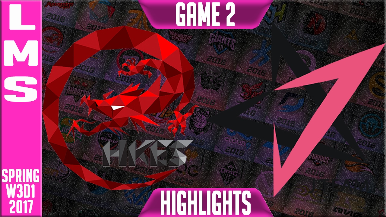 Hong Kong eSports vs J Team Highlights Game 2 - LMS W3D1 Spring 2017 - HKE vs JT G2 (NO ENGLISH)