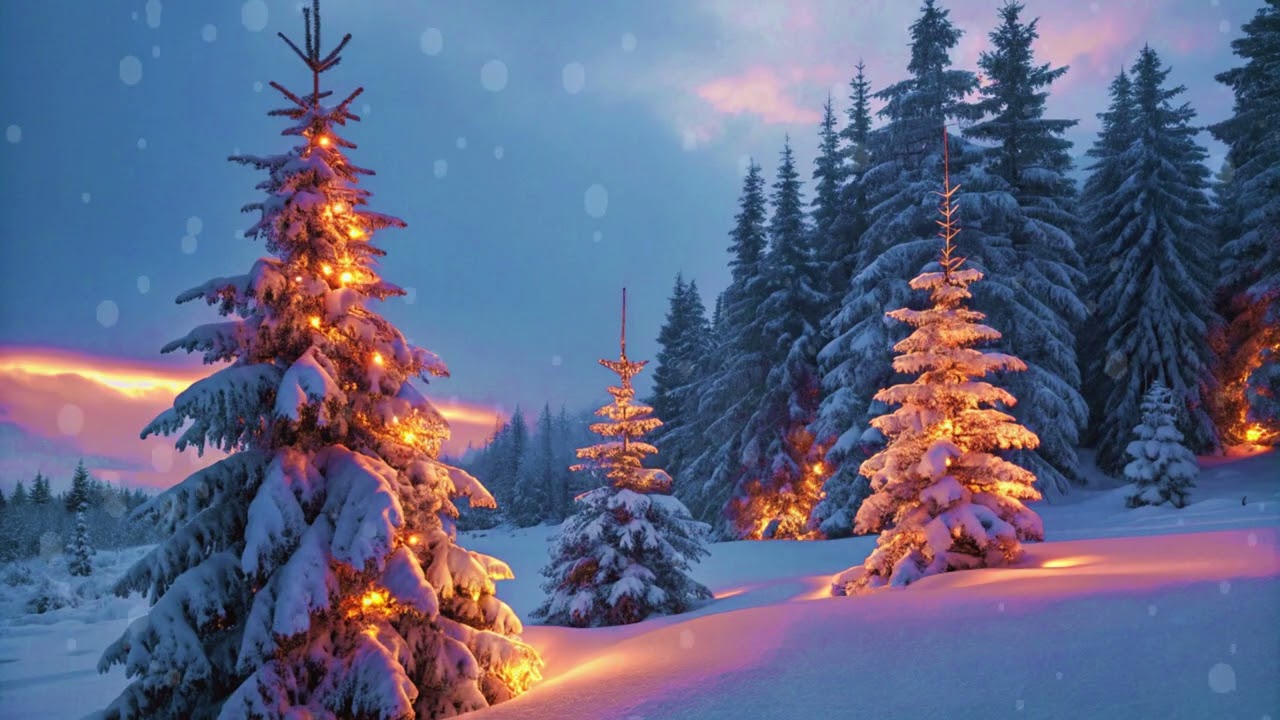 Winter Forest Landscape ❄️🌲 | Peaceful Ambient Music for Relaxation & Sleep