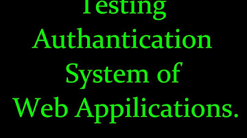 Testing Authentication System of Web-appilications -Part 5-