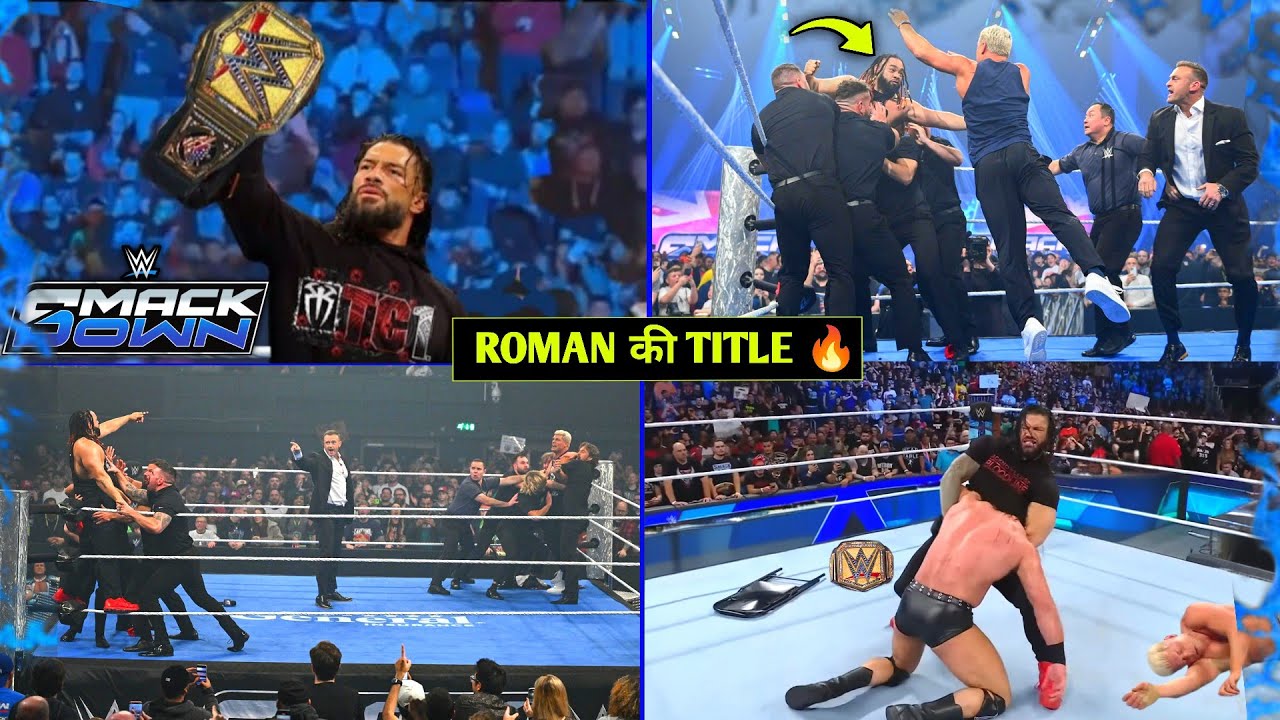 'Roman Ki Title 🔥'- Jacob Fatu DESTROYS Cody Rhodes And Drew Mcintyre WWE SmackDown Highlights