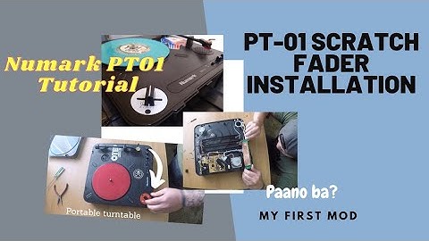NUMARK PT-01 Scratch | PORTABLE TURNTABLE | SCRATCH FADER MOD INSTALLATION (JDDX2RS-A WHITE)