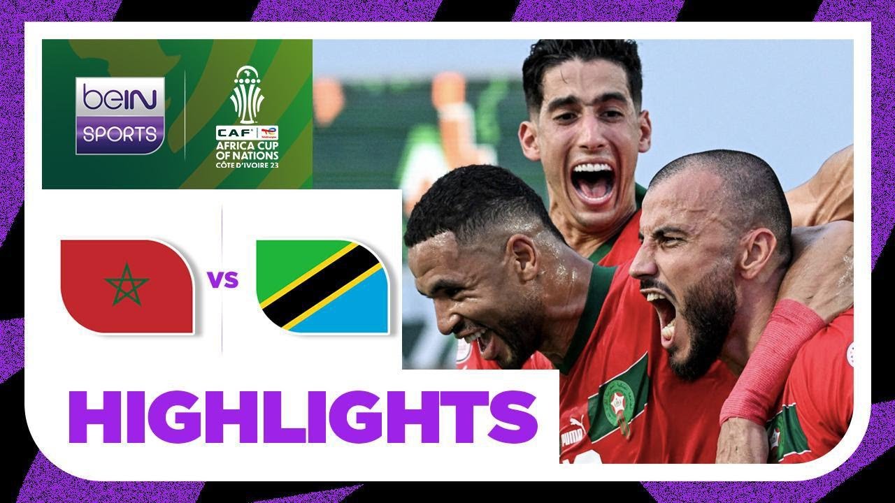 Maroko 3-0 Tanzania | 2023 AFCON Match Highlights