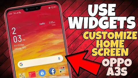 How To Use Widgets On Oppo A3s | All Oppo And Realme Widgets Settings | Faisal Alam Official