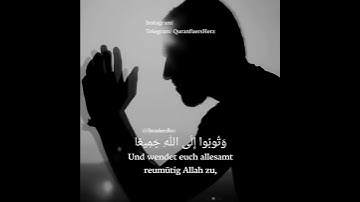 Surah An- Nur 31 | سورة النور ٣١ | QuranfuersHerz وَتُوبُوا إِلَى اللهِ جَمِيعًا