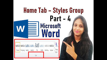 MS Word | Home Tab - Styles group |formats combination |detailed explanation | #ittutorialsbykhushbu