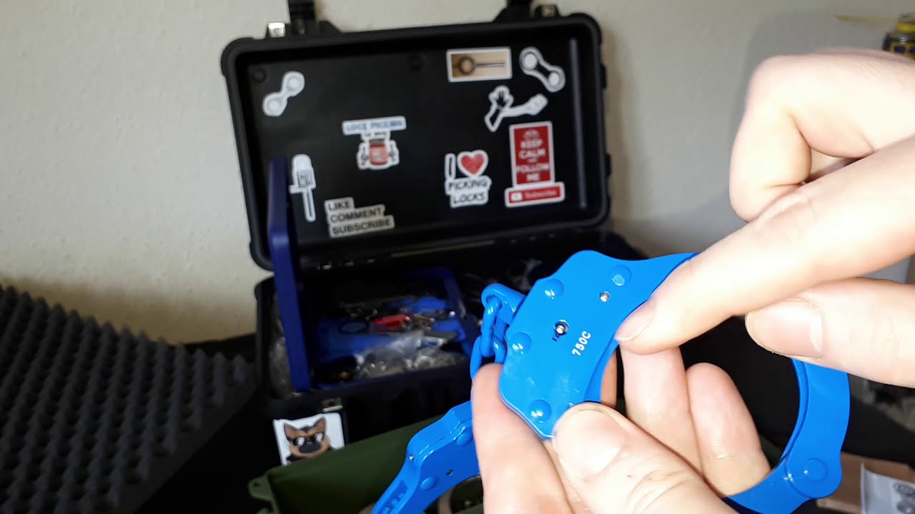 🚨🔗🇺🇸 Peerless 750C Blue (EPP Technology) American Police Handcuffs