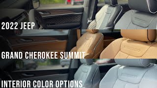 2022 Jeep Grand Cherokee Summit Interior Options | 3-Colors Available!