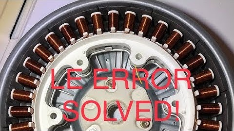 ✨ LE CODE  - LG WASHING MACHINE  - Save $$$ EASY FIX ✨