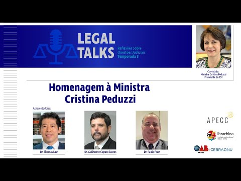 Homenagem à Ministra Cristina Peduzzi #legal talks 29