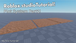 Plot System Part1 Roblox studio #roblox #robloxstudio