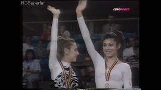 Rope and Hoop Final Medal Ceremony European Cup 1991