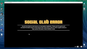 [SOLVED] GTA V Social Club Error