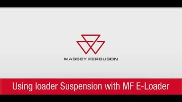 Using Loader Suspension on a MF E-Loader