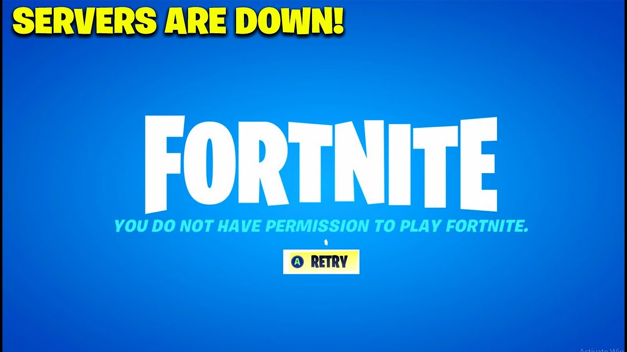 Fortnite Servers Are SHUT DOWN! (Players BANNED?!) YouTube