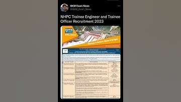 NHPC Trainee Engineer and Trainee Officer Recruitment 2023