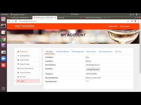 I Will Do TastyIgniter Install Into Linux