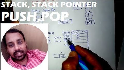 Stack and Stack Pointer |  PUSH and POP instructions in 8085