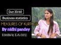Day 20/60 of business statistics.✅ "KURTOSIS IN ONE SHOT."💯 #du #exam #bcom3rdsem @nidhipandey_7