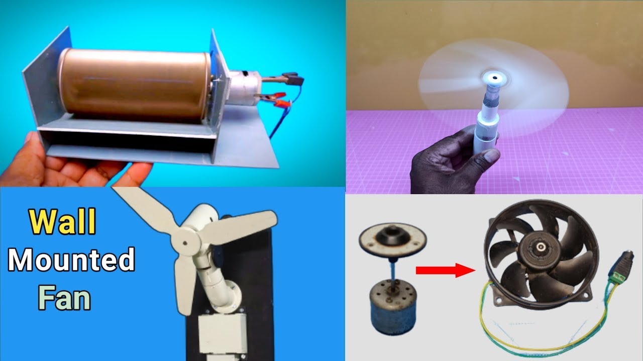 4 Amazing DC Fan Ideas you can Make at Home from PVC - YouTube