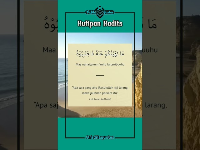 Menjauhi Yang Dilarang || Kutipan Hadits #30 #shorts #islam #hadist #sholawat #alquran class=