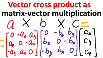 Math and Dynamics: Vector Cross Product as Matrix-Vector Multiplication - Code Vector Geometry