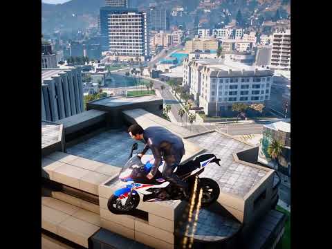 BMW S1000RR Perfect Landing 🚀 | GTA 5 Watch the #EpicJump #Motorcycle #GTA5Mods#Gaming#RockstarGames