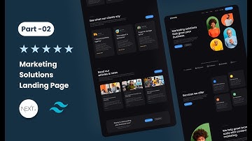 Marketing Website Landing Page With Next JS & Tailwind CSS  Project Part -2|| Rownok Mahbub
