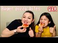 Making  bagel pizza bites and Q&amp;A with my 11 yr old