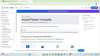 install dart dan flutter di windows