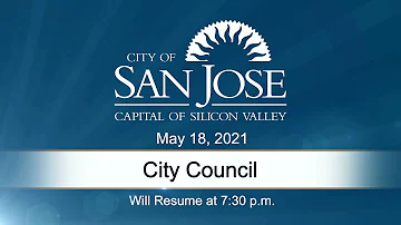 MAY 18, 2021 | City Council, Evening Session