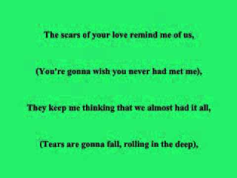 Rolling In The Deep- Adele (Lyrics On Screen!)