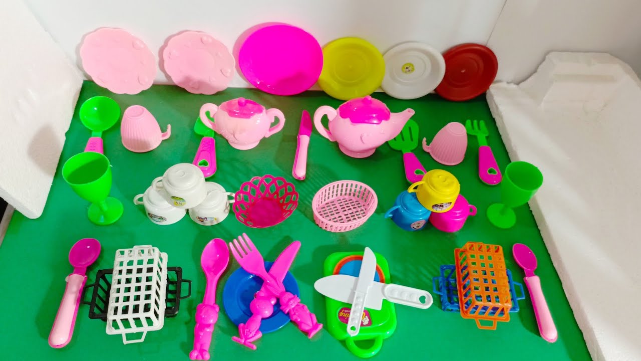 9  Minutes Unboxing  and Satisfying  Aesthetic Toy Kitchen Collection Display Review   Toys