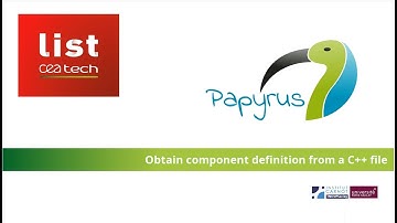 Papyrus for Robotics - obtain a component definition from a C++ file