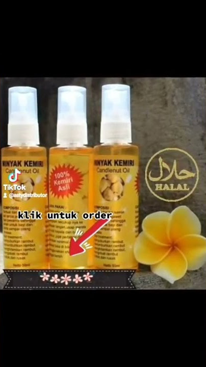 Minyak Kemiri 100% Asli Tanpa Campuran.
