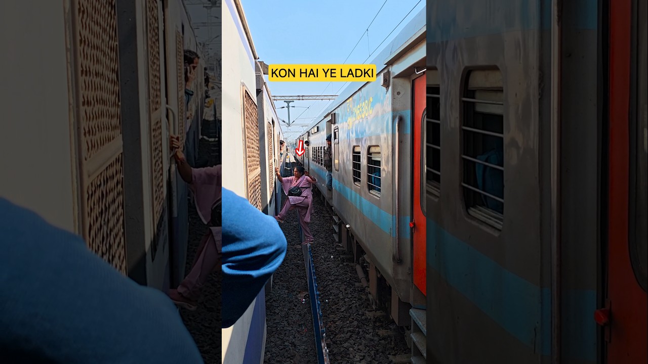 Dangerous Boarding On train 😱