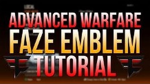 Advanced Warfare FaZeClan Logo Tutorial
