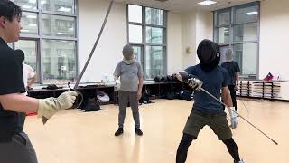 Yielding parry and sforzo combination drill.