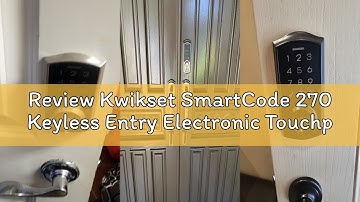 Review Kwikset SmartCode 270 Keyless Entry Electronic Touchpad Deadbolt Door Lock with Auto-Lock, Cu