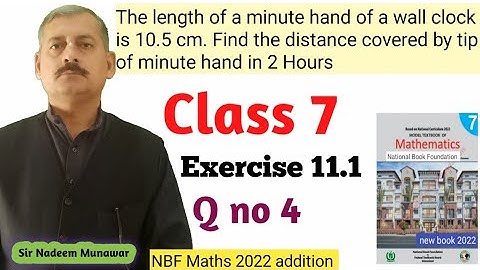 Class 7 Exercise 11.1 Q no 4  ex 11.1 NBF Maths Federal  Text Book Board Sir Nadeem Munawar