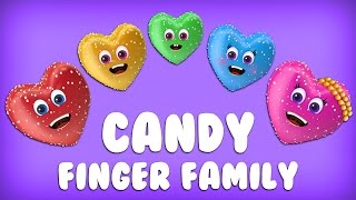 The Finger Family Candy Family Nursery Rhyme | Candy Finger Family Songs